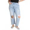 Vervet By Flying Monkey Celebration - Plus Size 90's Vintage Dad Jeans In Blue In Blue