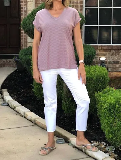 Vervet By Flying Monkey Cropped Jeans In White