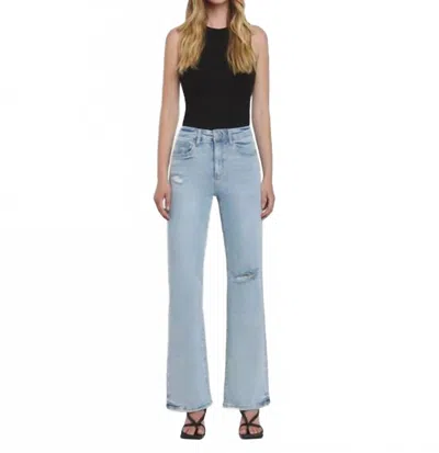 Vervet By Flying Monkey Crystal Vintage Flare Jeans In Tender In Multi