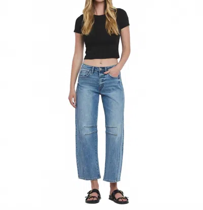 Vervet By Flying Monkey Darby Jeans In Tingle In Blue