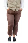 Vervet By Flying Monkey Edgewood Beach Pants In Brown In Burgundy