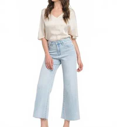 Vervet By Flying Monkey Elsie High Rise Wide Leg In Blue