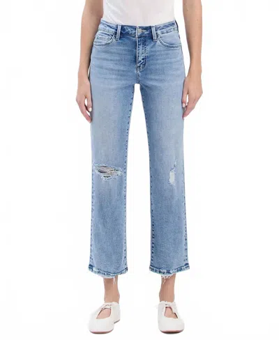 Vervet By Flying Monkey Hailey High-rise Jeans In Light Blue