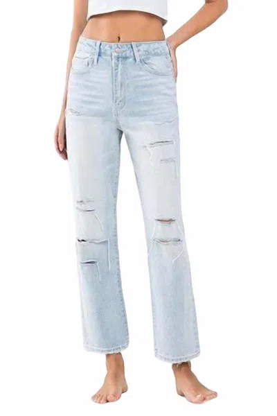 VERVET BY FLYING MONKEY HIGH RISE DISTRESSED JEAN IN LIGHT WASH