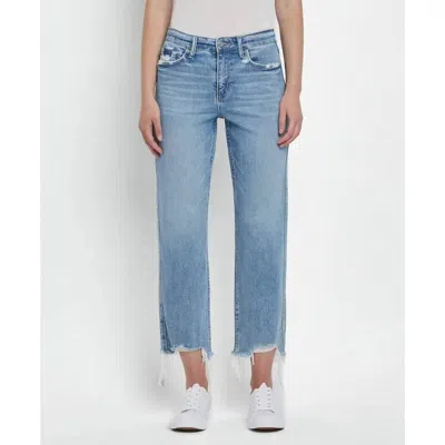 Vervet By Flying Monkey High Rise Regular Straight Jeans In Blue