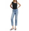 Vervet By Flying Monkey High Rise Regular Straight Jeans In Light Blue In Blue