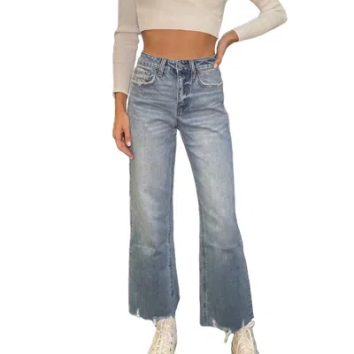 Vervet By Flying Monkey High Rise Wide Leg Jeans In Blue