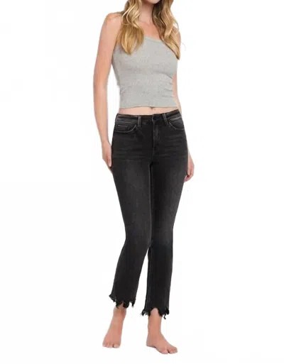 Vervet By Flying Monkey In A Bottle High Rise Straight Jeans In Black