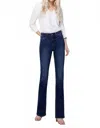 Vervet By Flying Monkey Josie High Rise Boot Cut Jeans In Blue In Blue