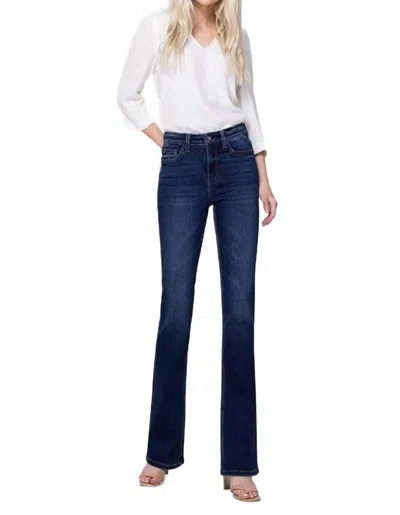 Vervet By Flying Monkey Josie High Rise Boot Cut Jeans In Blue