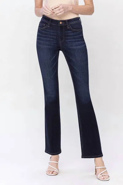 Vervet By Flying Monkey Jubilee Mid-rise Bootcut Jeans In Blue