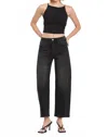Vervet By Flying Monkey Kate Wide Leg Jeans In Black In Black