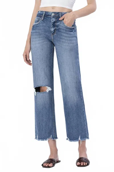 Vervet By Flying Monkey Logan High Rise Dad Jean In Blue