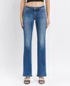 VERVET BY FLYING MONKEY LOW RISE BOOT CUT JEANS IN MEDIUM WASH