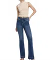 Vervet By Flying Monkey Luna Trouser Hem Bootcut Jeans In Blue In Blue