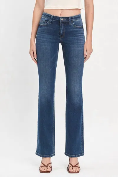 Vervet By Flying Monkey Miranda Relaxed Bootcut Jeans In Revere In Blue