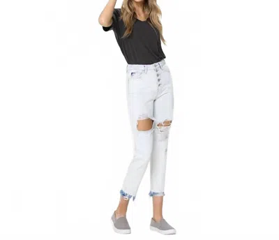 Vervet By Flying Monkey Mom Vervet Jeans In Stone Dust In Blue