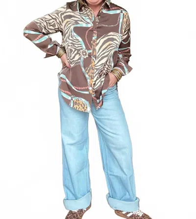 Vervet By Flying Monkey Nora High Rise Wide Leg Jean In Light Wash In Blue
