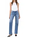 Vervet By Flying Monkey Olivia High Rise Wide Leg Jeans In Medium Wash In Blue