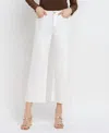Vervet By Flying Monkey High Rise Crop Wide Leg Denim Jeans In White