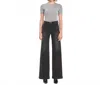 Vervet By Flying Monkey Olivia Wide Leg Trouser Jeans In Engross In Black