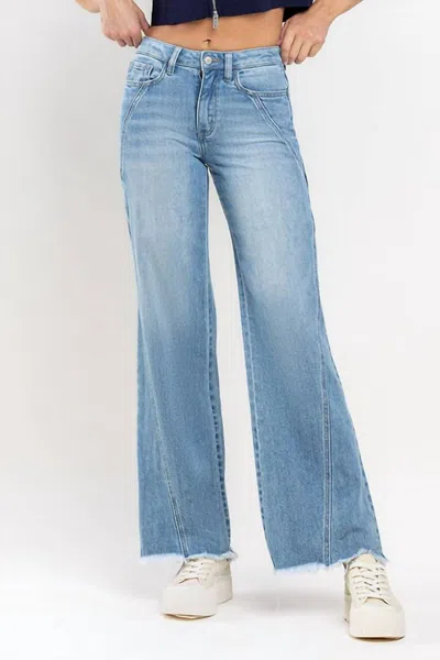 Vervet By Flying Monkey Reef Jeans In Light Wash In Blue