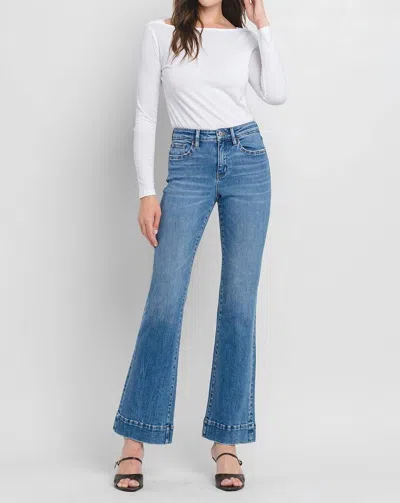 Vervet By Flying Monkey Relaxed Flare Jeans In Denim In Multi