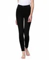 Vervet By Flying Monkey Sawyer High Rise Ankle Skinny Jeans In Washed Black In Black