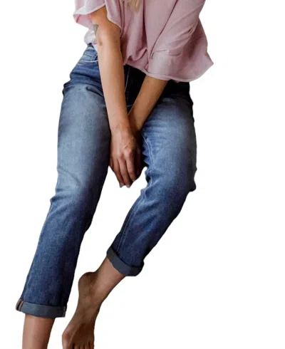 Vervet By Flying Monkey Sol Boyfriend Jeans In Blue
