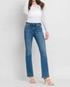 Vervet By Flying Monkey Stephanie High Rise Bootcut Denim Jean In Blue