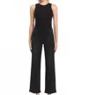 Vervet By Flying Monkey Stevie Rhinestone High Rise Slim Wide Jeans In Black In Black