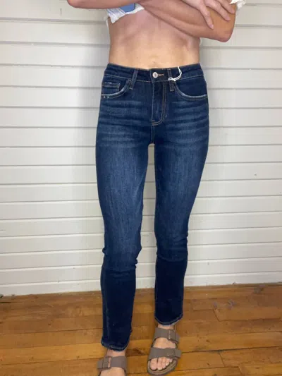 Vervet By Flying Monkey Straight Leg Denim Jeans In Blue
