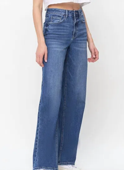 Vervet By Flying Monkey Straight Outta The 90's Vintage Loose Fit Jeans In Md Wash In Multi