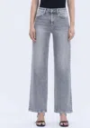 Vervet By Flying Monkey Super High Rise Barrel Jeans In Gray In Gray