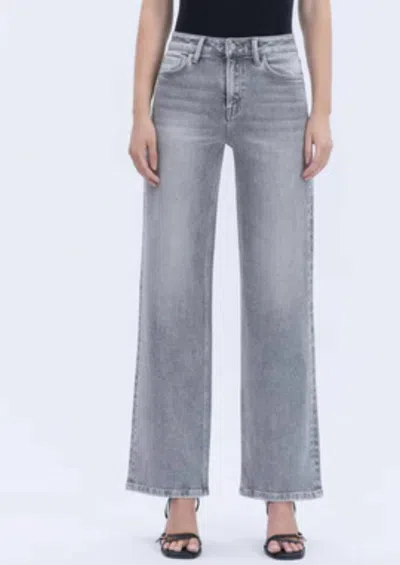 Vervet By Flying Monkey Super High Rise Barrel Jeans In Gray