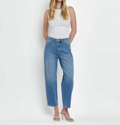 Vervet By Flying Monkey Super High Rise Barrel Leg Jeans In Recommendation