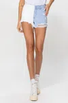 VERVET BY FLYING MONKEY SURF BEACH COLOR BLOCK SHORTS IN WISDOM DRIVE