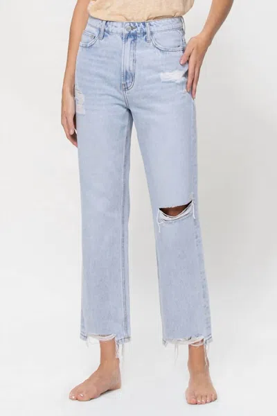 Vervet By Flying Monkey The Kassie 90s Vintage Boyfriend Jeans In Washed Blue