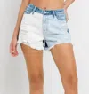 Vervet By Flying Monkey The Tanya Shorts In Color Block