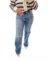 Vervet By Flying Monkey Time Well Spent High Rise Jeans In Medium Wash In Blue