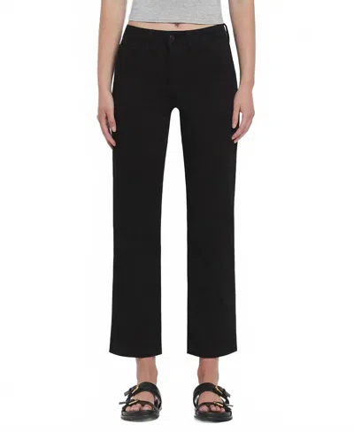 Vervet By Flying Monkey Victoria High Rise Ankle Straight Jeans In Catchy In Multi