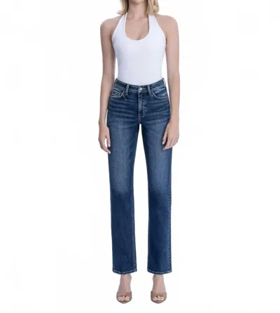 Vervet By Flying Monkey Victoria Jeans In Denim In Blue