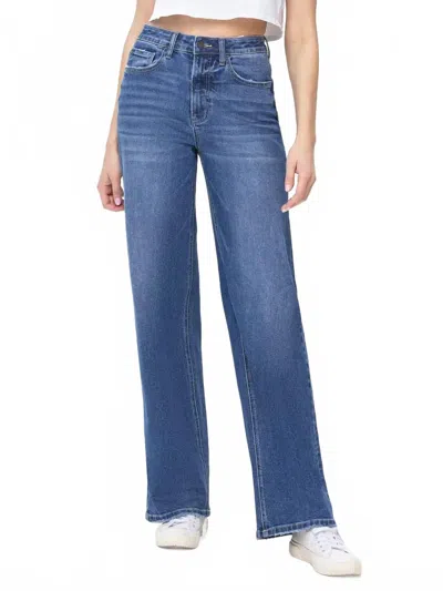 Vervet By Flying Monkey Vintage Super High Rise Loose Jeans In Accomplished In Blue