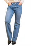 Vervet By Flying Monkey Well-run High Rise Relaxed Jeans In Blue In Blue