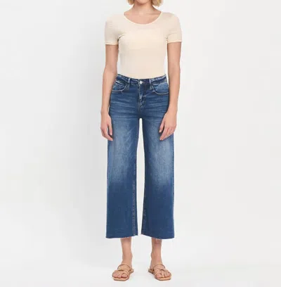 Vervet By Flying Monkey Wide Leg Crop Jeans In Upgraded