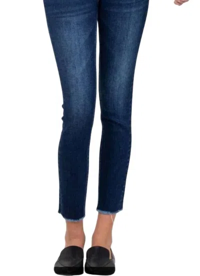 Vervet By Flying Monkey Work For The Weekend Skinny Jean In Dark Wash In Blue