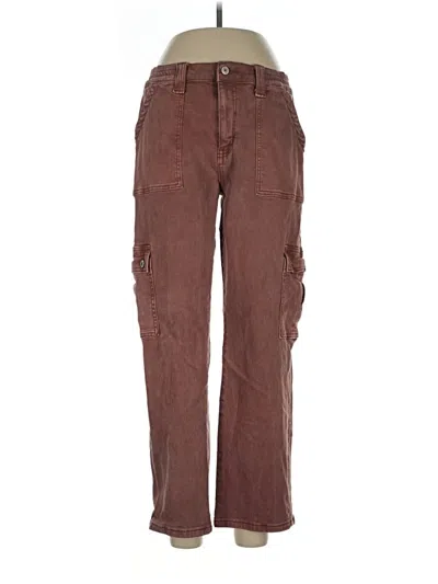 Pre-owned Vervet Cargo Pants In Brown