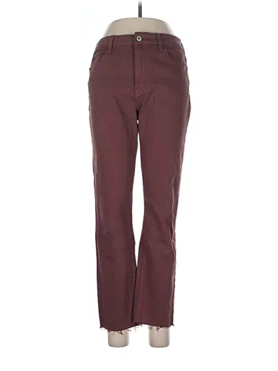 Pre-owned Vervet Jeans In Burgundy