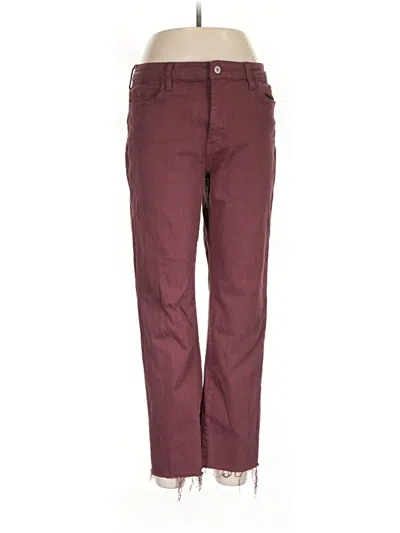 Pre-owned Vervet Jeans In Burgundy