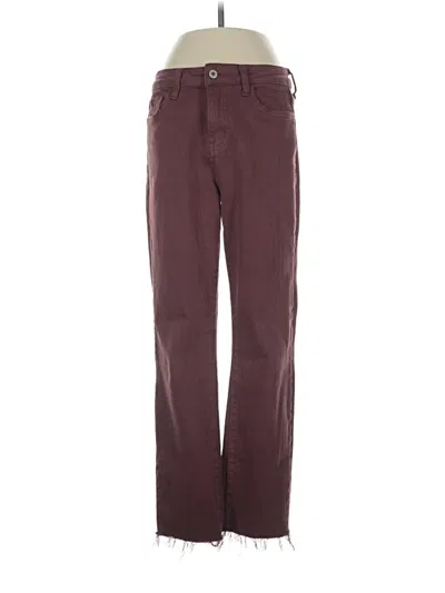 Pre-owned Vervet Jeans In Burgundy